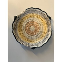 MGA CIOTOLA CERAMICA MAT Mazzotti Giuseppe ALBISOLA FUTURISTA ø20cm ANNI '50/'60