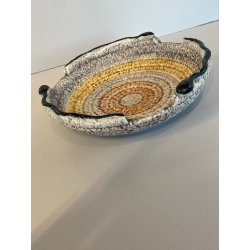 MGA CIOTOLA CERAMICA MAT Mazzotti Giuseppe ALBISOLA FUTURISTA ø20cm ANNI '50/'60