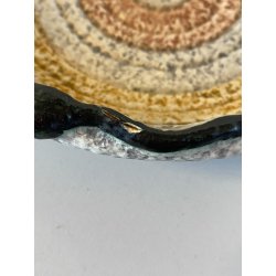 MGA CIOTOLA CERAMICA MAT Mazzotti Giuseppe ALBISOLA FUTURISTA ø20cm ANNI '50/'60