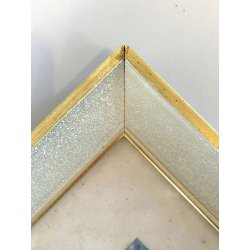 DIPINTO TEMPERA MINIATURA Piero Busonera VEDUTA LAGO COMO Punta Balbianello '56