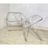 COPPIA POLTRONA SEDIA PIEGHEVOLE PLONA Giancarlo Piretti 1971 ANONIMA CASTELLI