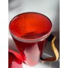 SET BROCCA 6 BICCHIERI SOFT DRINK ACRILICO ROSSO TRASPARENTE Guzzini MID CENTURY