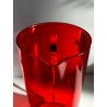 SET BROCCA 6 BICCHIERI SOFT DRINK ACRILICO ROSSO TRASPARENTE Guzzini MID CENTURY