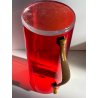 SET BROCCA 6 BICCHIERI SOFT DRINK ACRILICO ROSSO TRASPARENTE Guzzini MID CENTURY