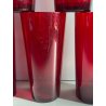 SET BROCCA 6 BICCHIERI SOFT DRINK ACRILICO ROSSO TRASPARENTE Guzzini MID CENTURY