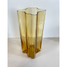 VASO MODERNISTA VETRO AMBRATO DESIGN Alvar Aalto LITTALA FINLANDIA '900 - 28cm/h