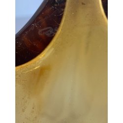 VASO MODERNISTA VETRO AMBRATO DESIGN Alvar Aalto LITTALA FINLANDIA '900 - 28cm/h