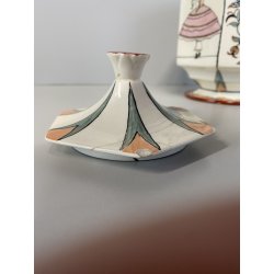 Guido Andlovitz VASO con COPERCHIO CERAMICA Lavenia "Monza 27" RESTAURI 1938