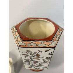 Guido Andlovitz VASO con COPERCHIO CERAMICA Lavenia "Monza 27" RESTAURI 1938