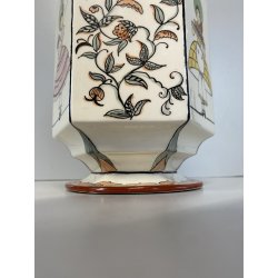 Guido Andlovitz VASO con COPERCHIO CERAMICA Lavenia "Monza 27" RESTAURI 1938