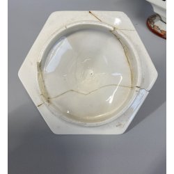 Guido Andlovitz VASO con COPERCHIO CERAMICA Lavenia "Monza 27" RESTAURI 1938