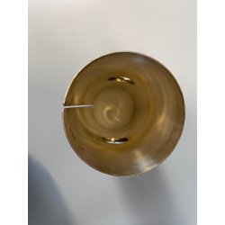 DISPENSER da TAVOLO CILINDRICO METALLO ARGENTATO Fala MODERN DESIGN ø8x21cm '900