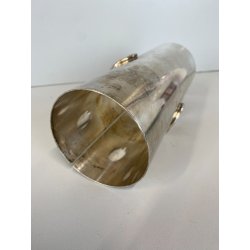 DISPENSER da TAVOLO CILINDRICO METALLO ARGENTATO Fala MODERN DESIGN ø8x21cm '900