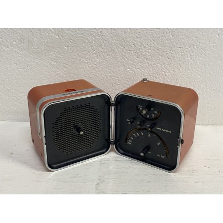 ANTICA RADIO CUBO BRIONVEGA TS 502 ROSSA MARCO ZANUSO ANNI 70 DESIGN MADE IN ITA