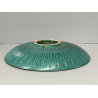 PIATTO DECORATIVO CERAMICA Gustavsberg Wilhem Kåge "Argenta" VERDE PESCI ø 31 cm