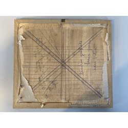 DIPINTO OLIO TAVOLETTA PAESAGGIO RURALE INVERNO CAMPAGNA STRADA FIGURE '900