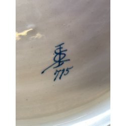 GRANDE PIATTO PARATA CERAMICA CSF DECORO ISTORIATO "La morte di Bruto" ø 61 cm