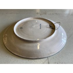 GRANDE PIATTO PARATA CERAMICA CSF DECORO ISTORIATO "La morte di Bruto" ø 61 cm