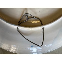 GRANDE PIATTO PARATA CERAMICA CSF DECORO ISTORIATO "La morte di Bruto" ø 61 cm