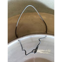 GRANDE PIATTO PARATA CERAMICA CSF DECORO ISTORIATO Combattimento ø 61cm RESTAURI