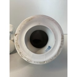 COPPIA SCULTURA BUSTO FANCIULLI CERAMICA Capodimonte Biscuit BIANCO 20 cm/h