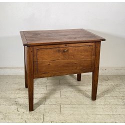ANTICA PICCOLA MADIA 1800 LEGNO NOCE CREDENZINA CUCINA EPOCA DISPENSA SIDEBOARD