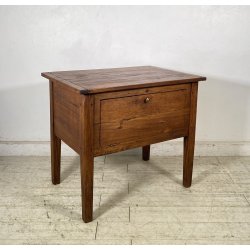 ANTICA PICCOLA MADIA 1800 LEGNO NOCE CREDENZINA CUCINA EPOCA DISPENSA SIDEBOARD