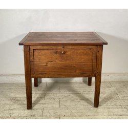 ANTICA PICCOLA MADIA 1800 LEGNO NOCE CREDENZINA CUCINA EPOCA DISPENSA SIDEBOARD