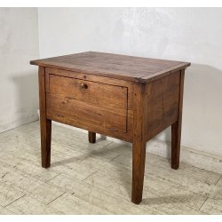 ANTICA PICCOLA MADIA 1800 LEGNO NOCE CREDENZINA CUCINA EPOCA DISPENSA SIDEBOARD