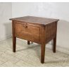 ANTICA PICCOLA MADIA 1800 LEGNO NOCE CREDENZINA CUCINA EPOCA DISPENSA SIDEBOARD