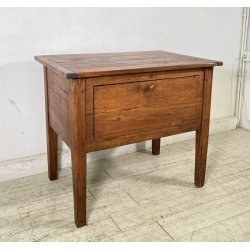 ANTICA PICCOLA MADIA 1800 LEGNO NOCE CREDENZINA CUCINA EPOCA DISPENSA SIDEBOARD