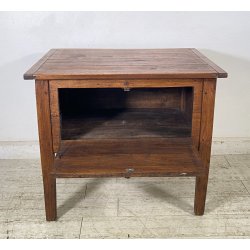 ANTICA PICCOLA MADIA 1800 LEGNO NOCE CREDENZINA CUCINA EPOCA DISPENSA SIDEBOARD