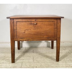 ANTICA PICCOLA MADIA 1800 LEGNO NOCE CREDENZINA CUCINA EPOCA DISPENSA SIDEBOARD