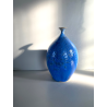 VASO GRES SMALTO CRISTALLIZZATO BLU DESIGN STUDIO POTTERY FIRMATO 24,5 cm/h MCM