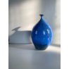 VASO GRES SMALTO CRISTALLIZZATO BLU DESIGN STUDIO POTTERY FIRMATO 24,5 cm/h MCM