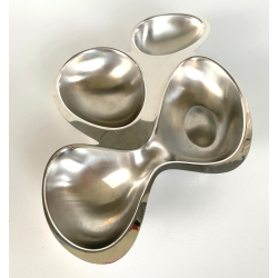 ANTIPASTIERA Babyboop DESIGN Ron Arad PER ALESSI 4 SCOMPARTI FORMA ORGANICA 2000