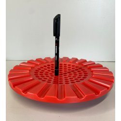 PORTACENERE ASHTRAY DESIGN Anna Castelli Ferrieri KARTELL 4638 ROSSO ANNI '70