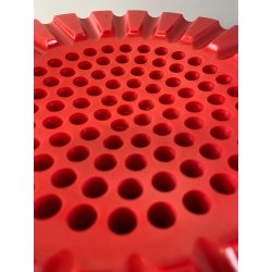 PORTACENERE ASHTRAY DESIGN Anna Castelli Ferrieri KARTELL 4638 ROSSO ANNI '70