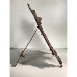 BASSORILIEVO RITRATTO San Giovanni ANTICA CORNICE ARCHITETTONICA in BRONZO '800