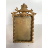 CORNICE DA APPOGGIO PORTA FOTO BRONZO DORATO OTTONE CIMASA ART NOUVEAU 7x13,5cm