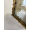 CORNICE DA APPOGGIO PORTA FOTO BRONZO DORATO OTTONE CIMASA ART NOUVEAU 7x13,5cm