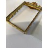 CORNICE DA APPOGGIO PORTA FOTO BRONZO DORATO OTTONE CIMASA ART NOUVEAU 7x13,5cm