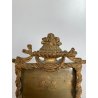 CORNICE DA APPOGGIO PORTA FOTO BRONZO DORATO OTTONE CIMASA ART NOUVEAU 7x13,5cm