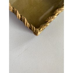 CORNICE DA APPOGGIO PORTA FOTO BRONZO DORATO OTTONE CIMASA ART NOUVEAU 7x13,5cm