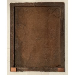 ANTICO DIPINTO OLIO TELA RITRATTO "Giacomo Boccioloni Speziale di Varallo" '800