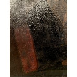 ANTICO DIPINTO OLIO TELA RITRATTO "Giacomo Boccioloni Speziale di Varallo" '800