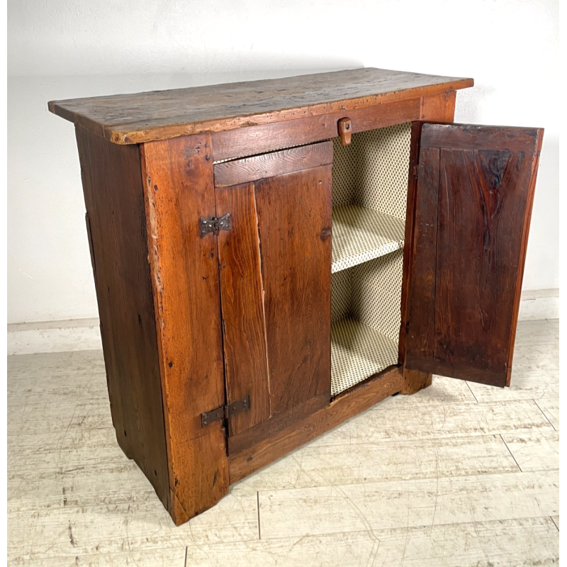 ANTICA CREDENZA 2 ANTE LEGNO NOCE INCARTATA EPOCA '800 MOBILE TV RIPIANO STIPO