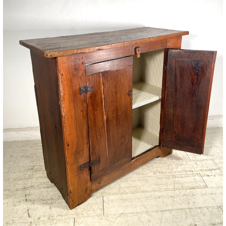 ANTICA CREDENZA 2 ANTE LEGNO NOCE INCARTATA EPOCA '800 MOBILE TV RIPIANO STIPO