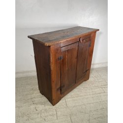 ANTICA CREDENZA 2 ANTE LEGNO NOCE INCARTATA EPOCA '800 MOBILE TV RIPIANO STIPO