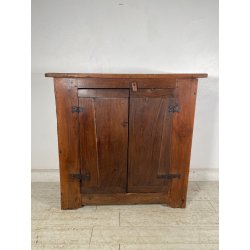 ANTICA CREDENZA 2 ANTE LEGNO NOCE INCARTATA EPOCA '800 MOBILE TV RIPIANO STIPO